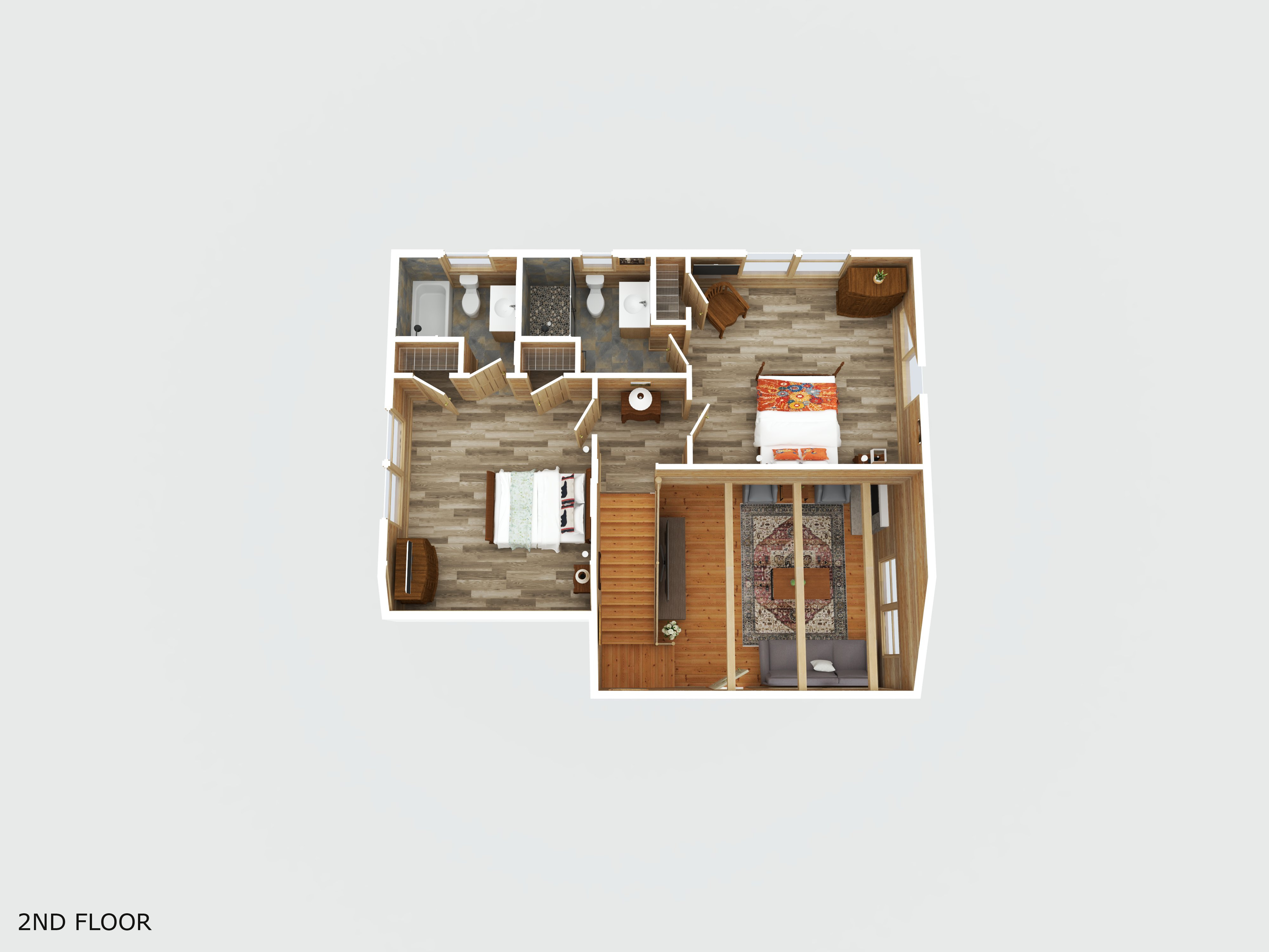 a floor plan of a house