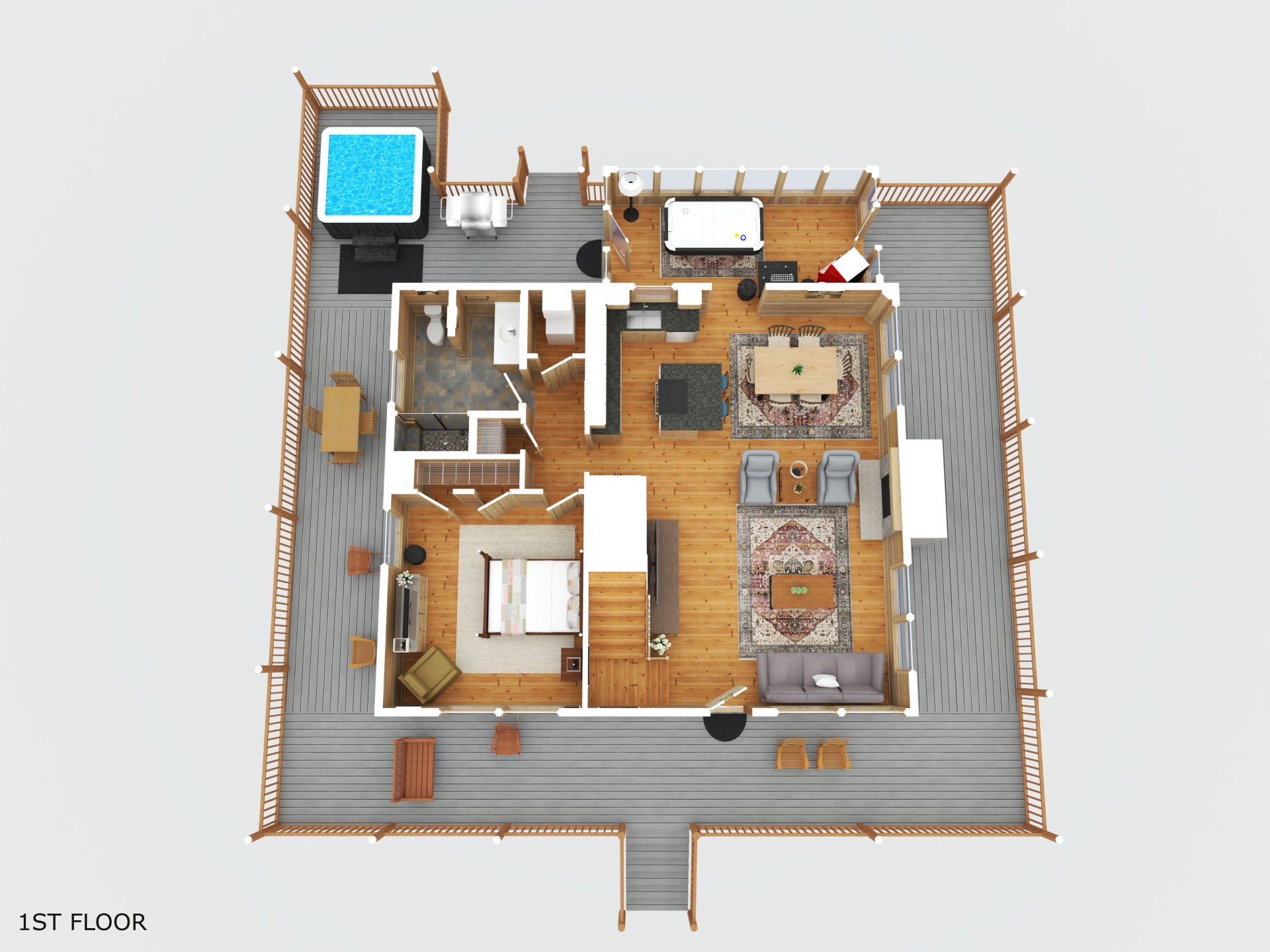 a floor plan of a house