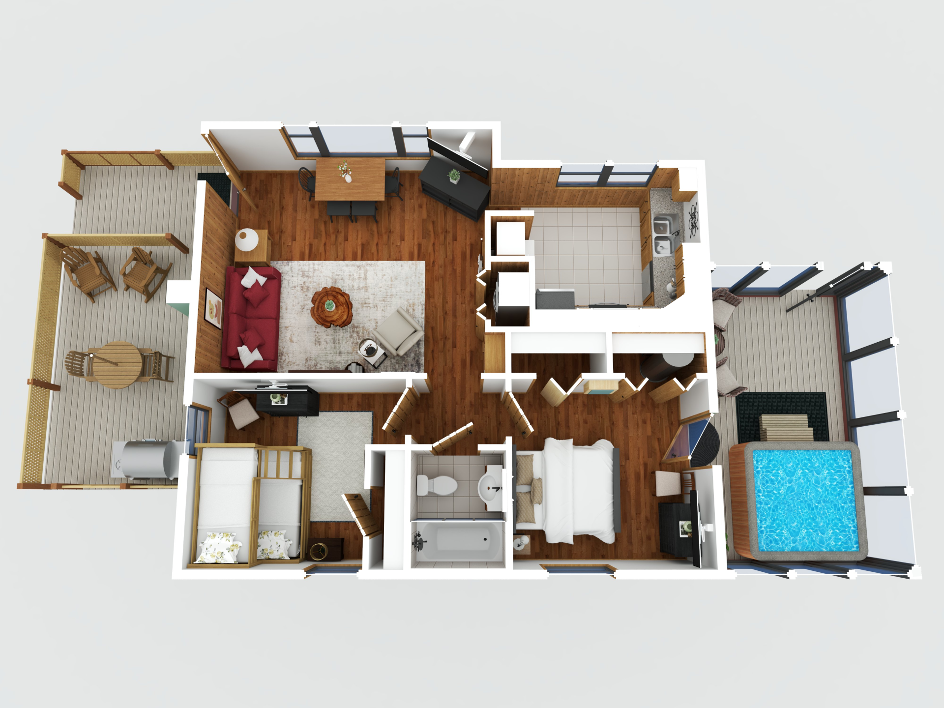 a floor plan of a house