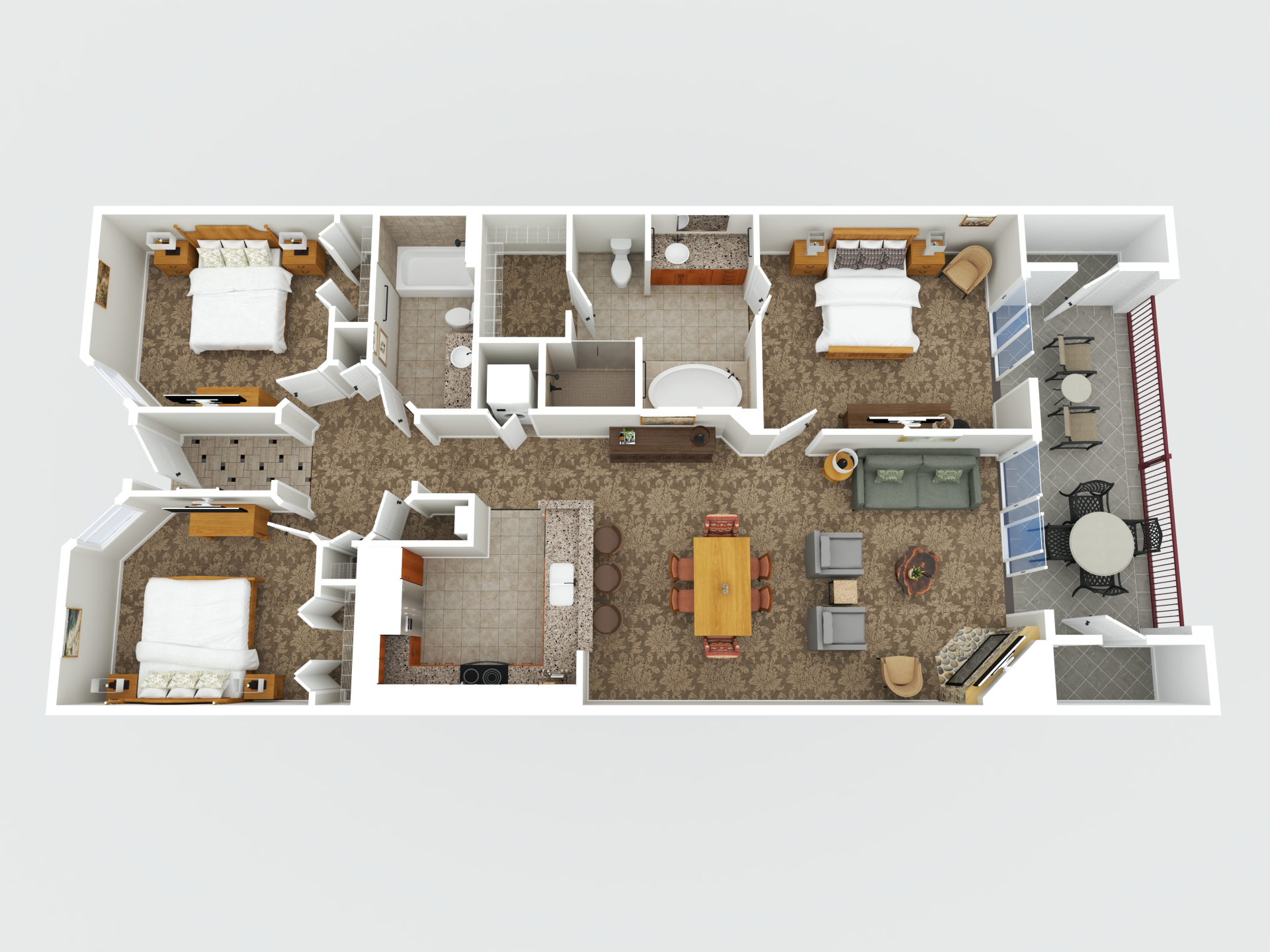 a floor plan of a house