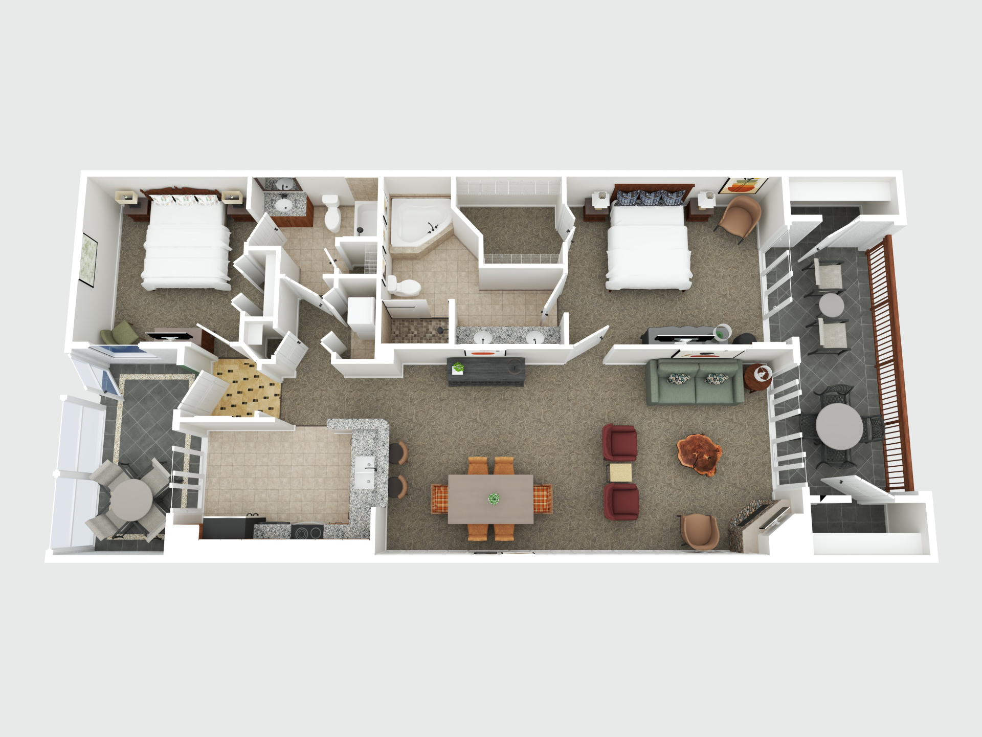 a floor plan of a house