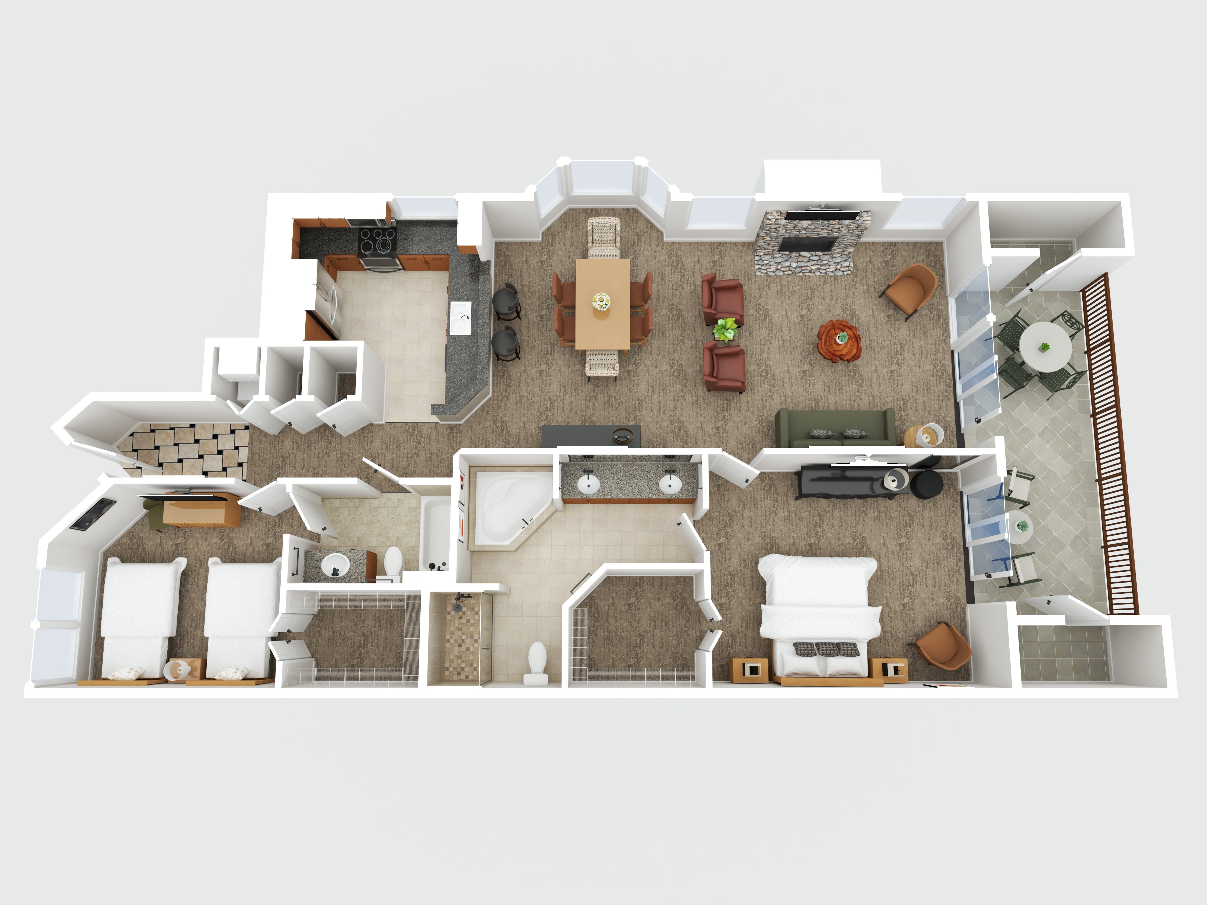 a floor plan of a house