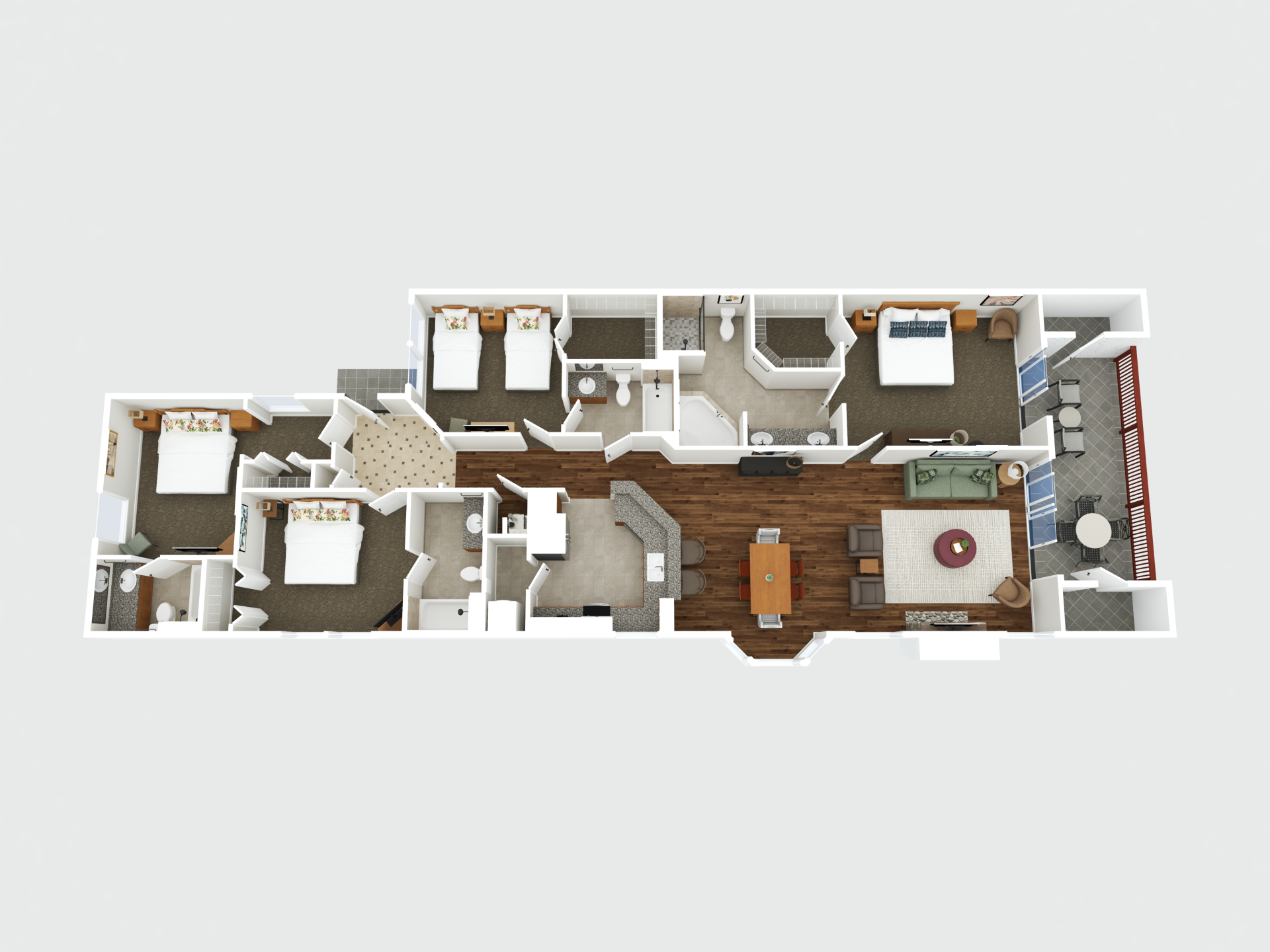 a floor plan of a house