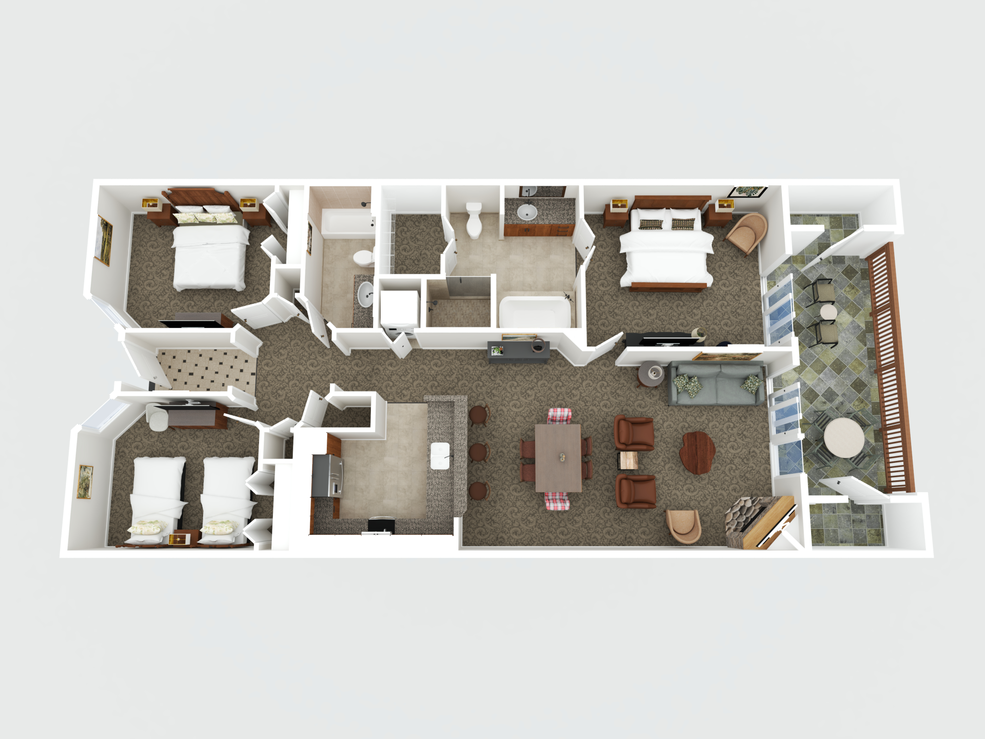 a floor plan of a house
