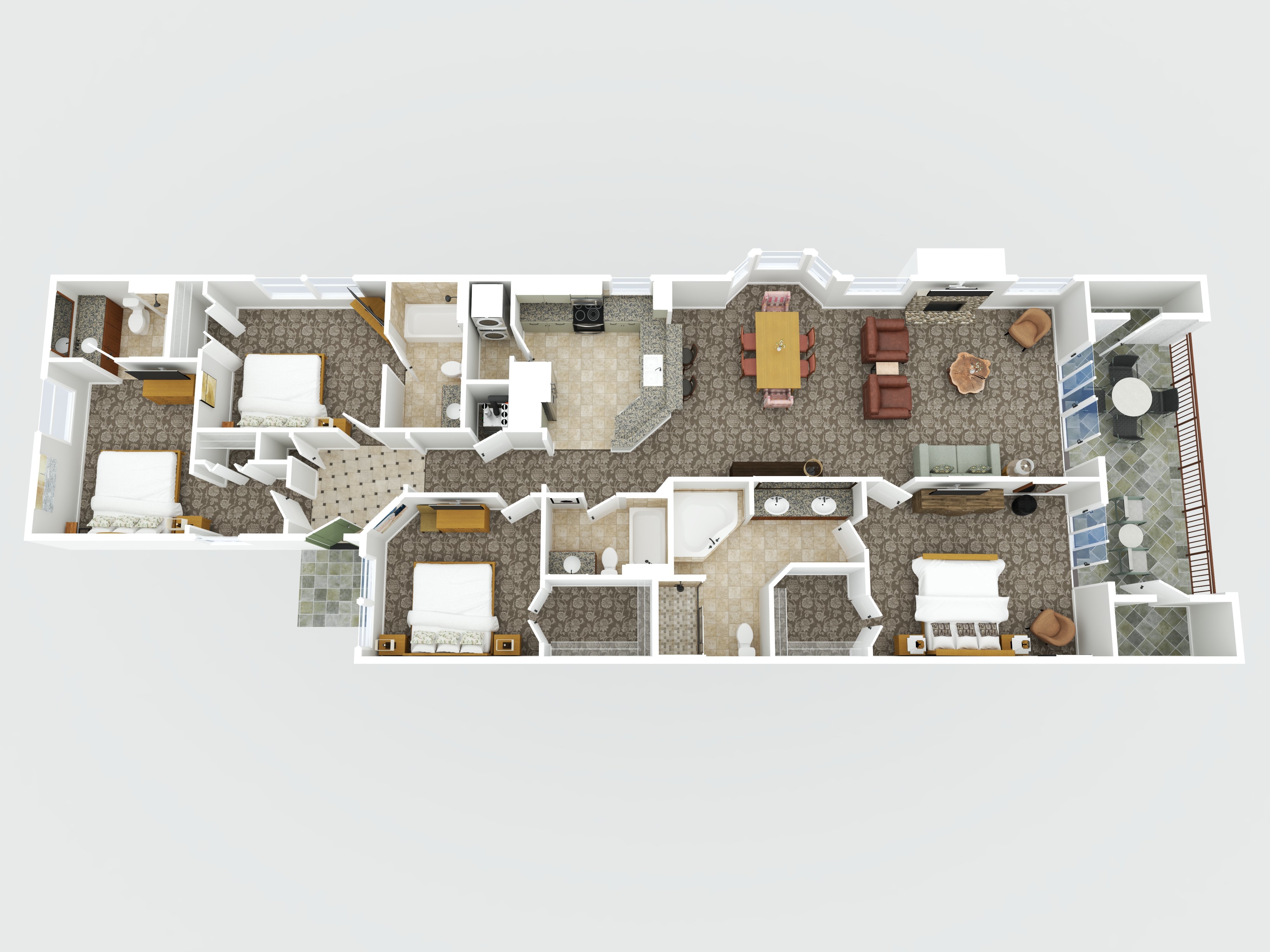a floor plan of a house