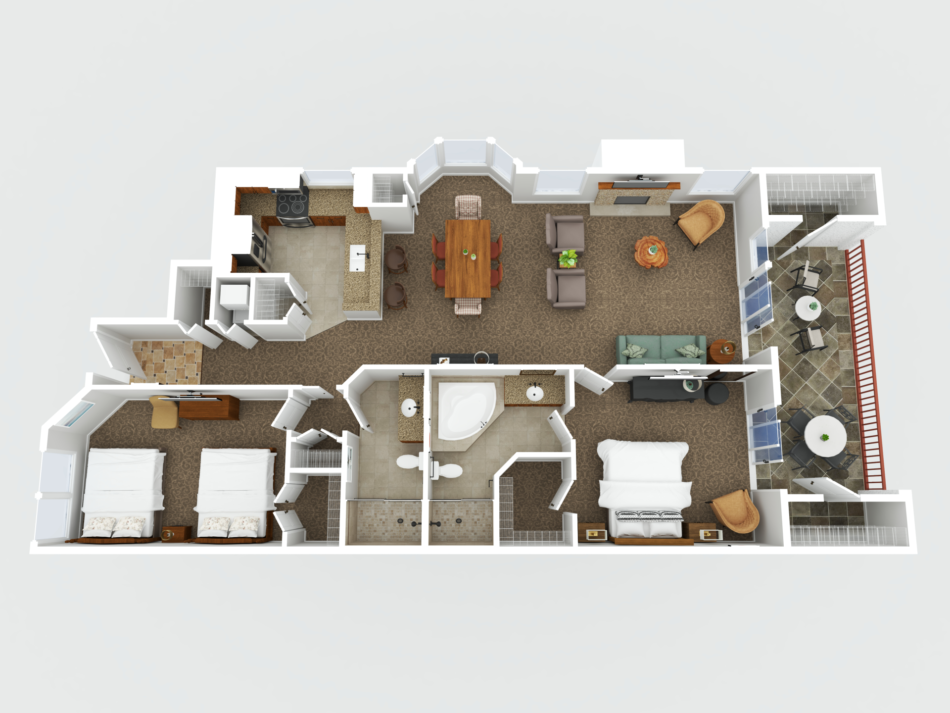 a floor plan of a house
