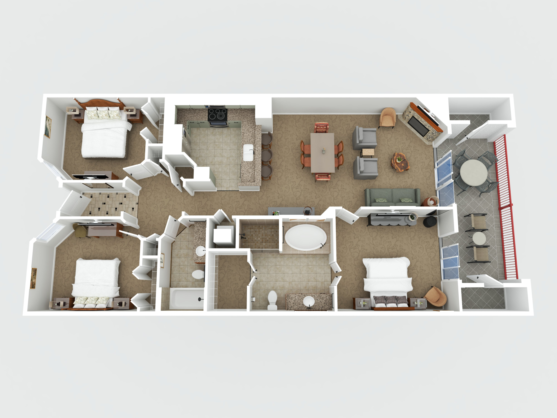 a floor plan of a house