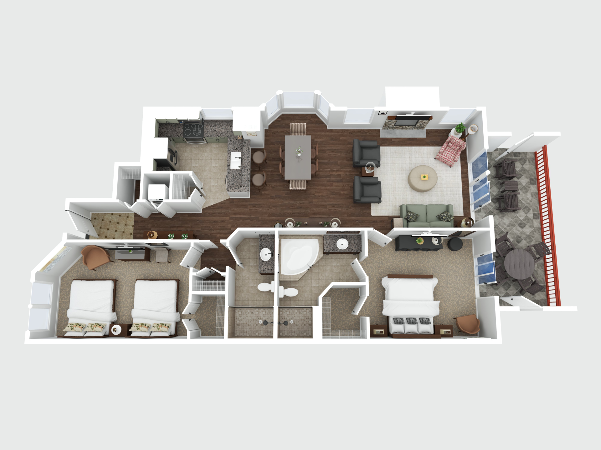 a floor plan of a house