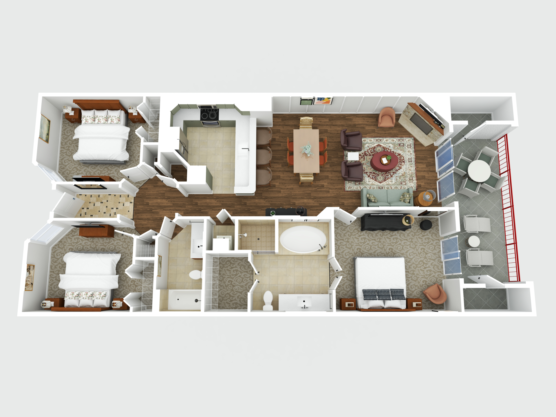 a floor plan of a house