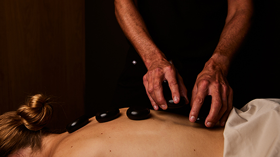 a person receiving a massage