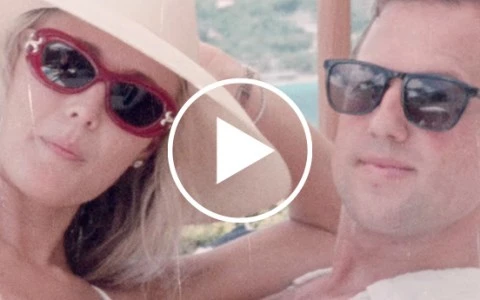 a man and woman taking a selfie