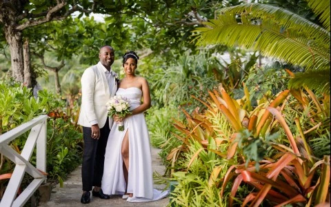 a man and woman posing for a picture