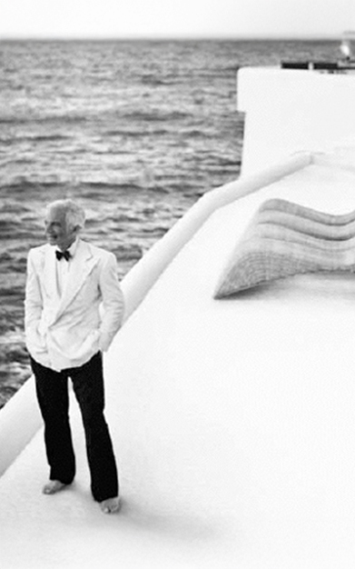 a man standing on a boat