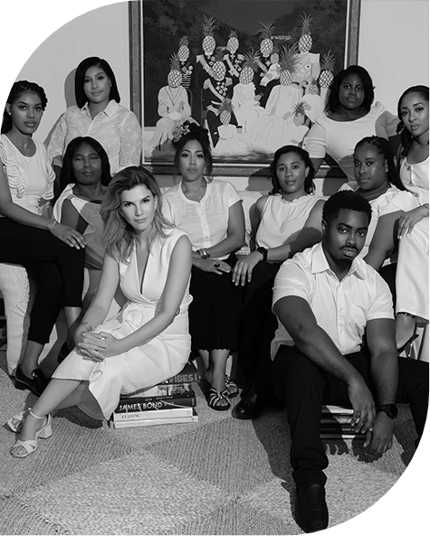 a group of people posing for a photo