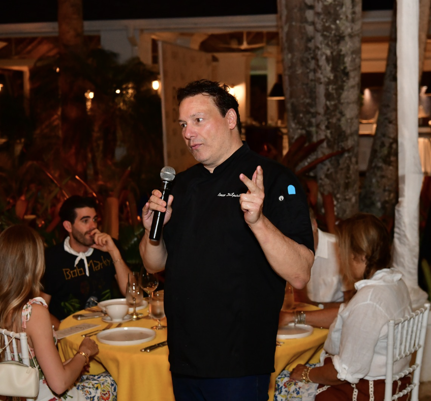 a man holding a microphone