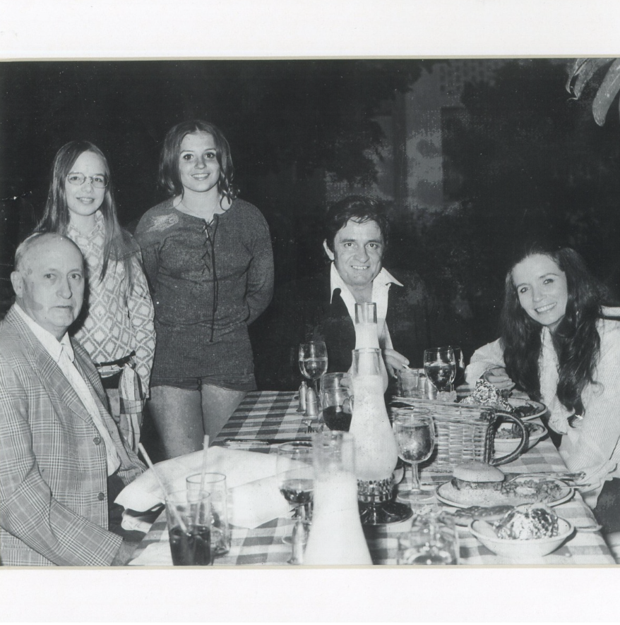 a group of people at a table