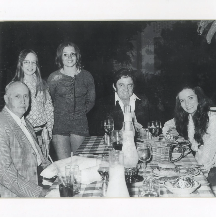 a group of people at a table