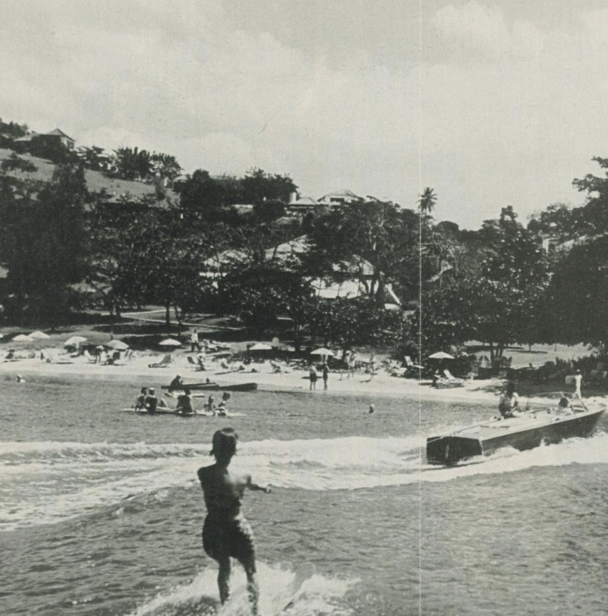 a man on a water ski