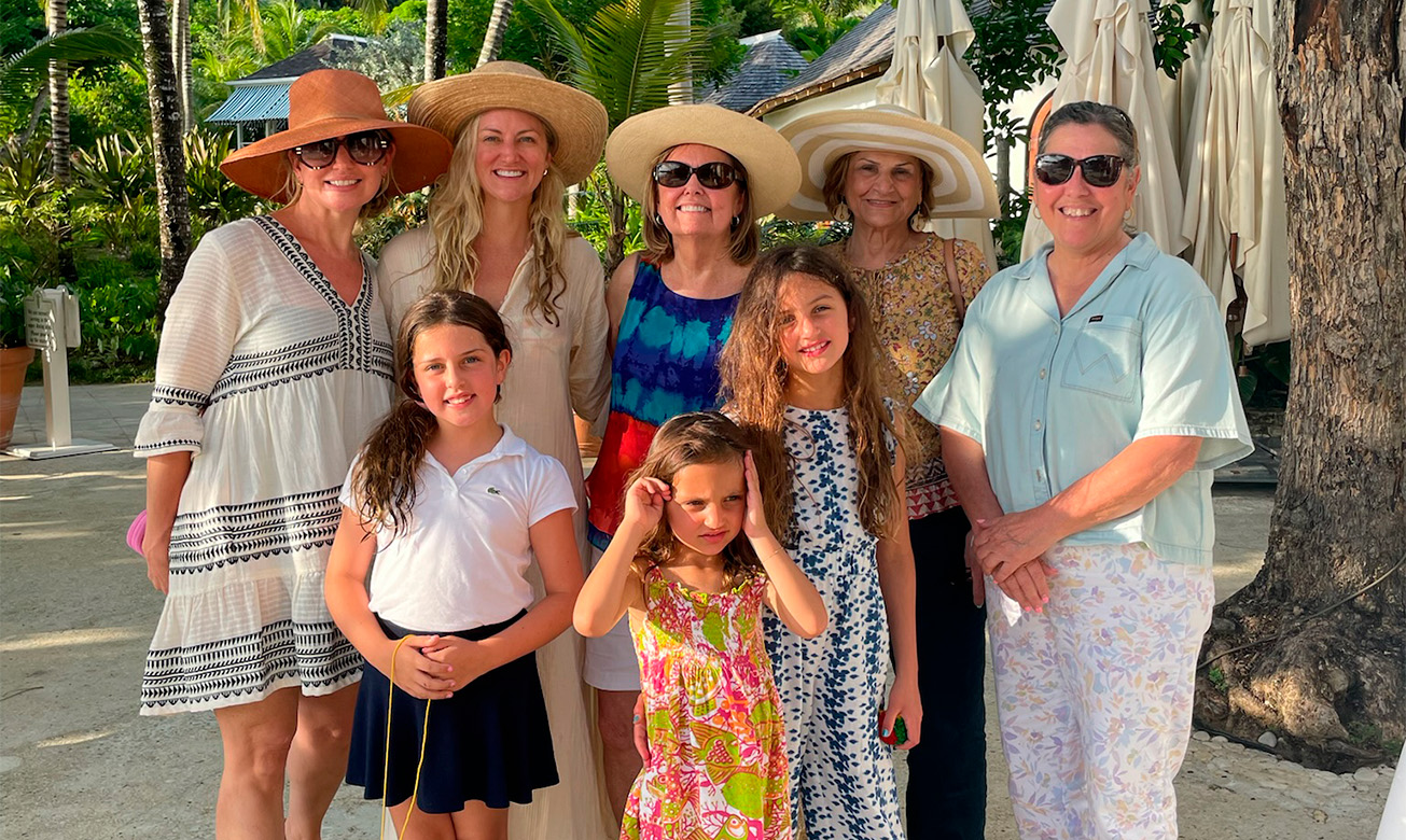 a group of people posing for a photo