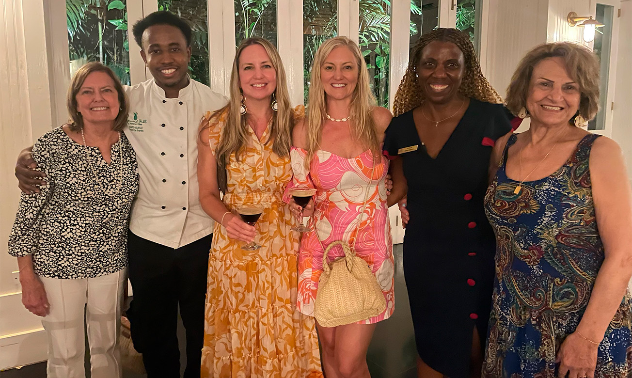 a group of people posing for a photo