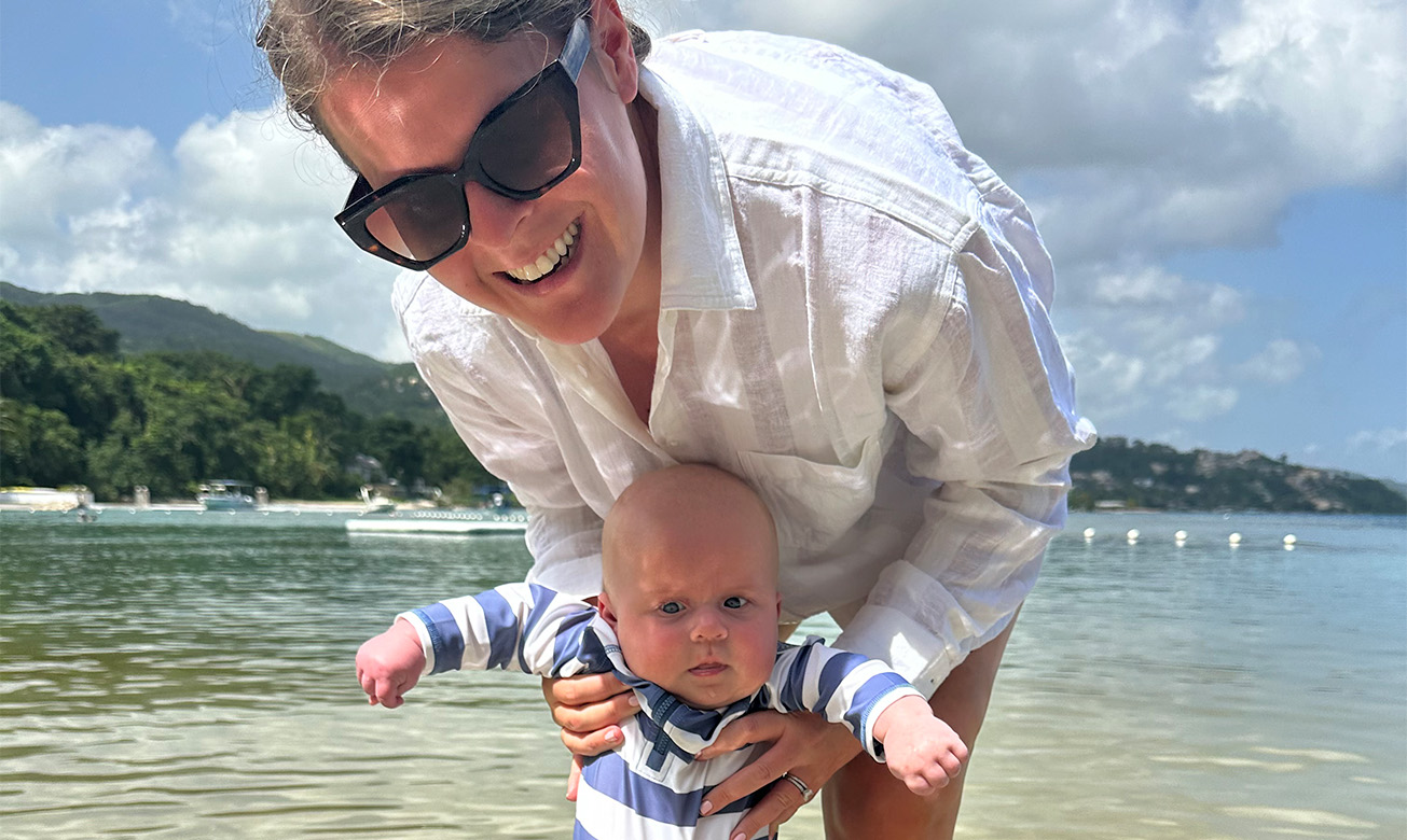 Little Man’s First Beach!