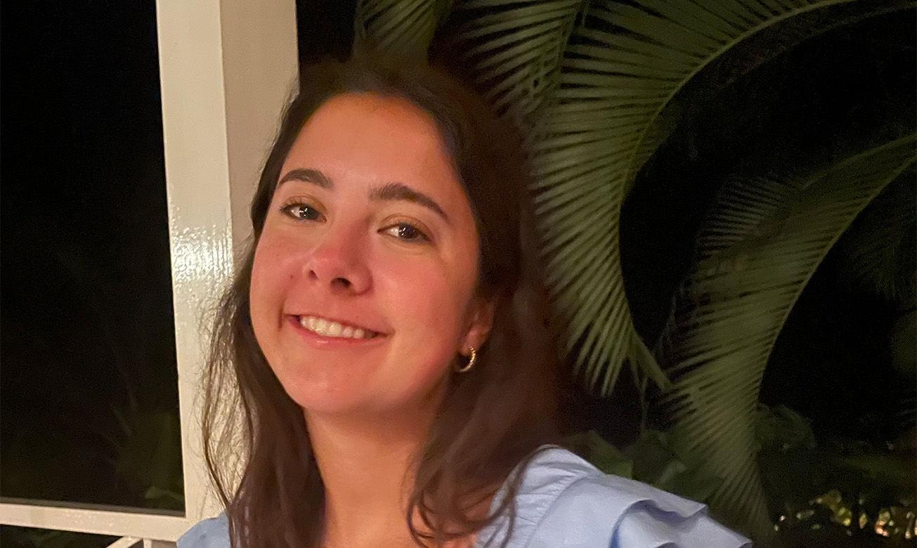 a woman smiling at camera