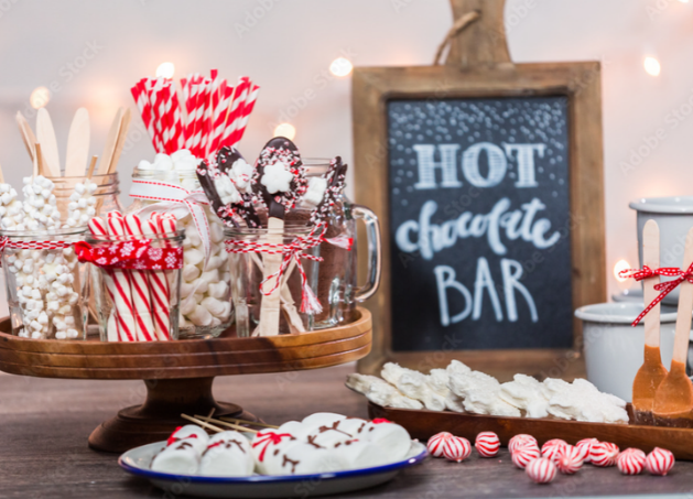 a tray of hot chocolate bars