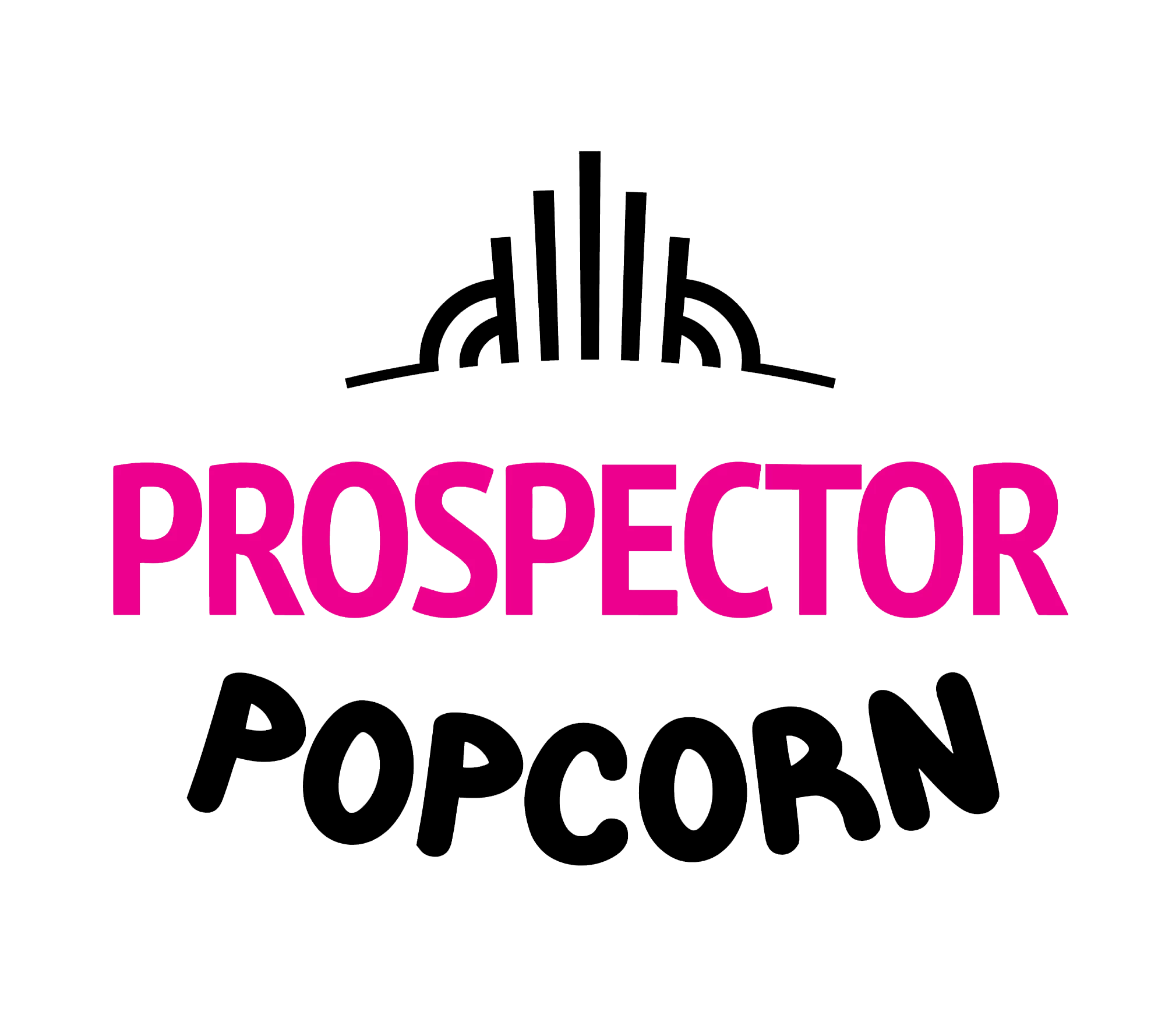 a pink text on a black background