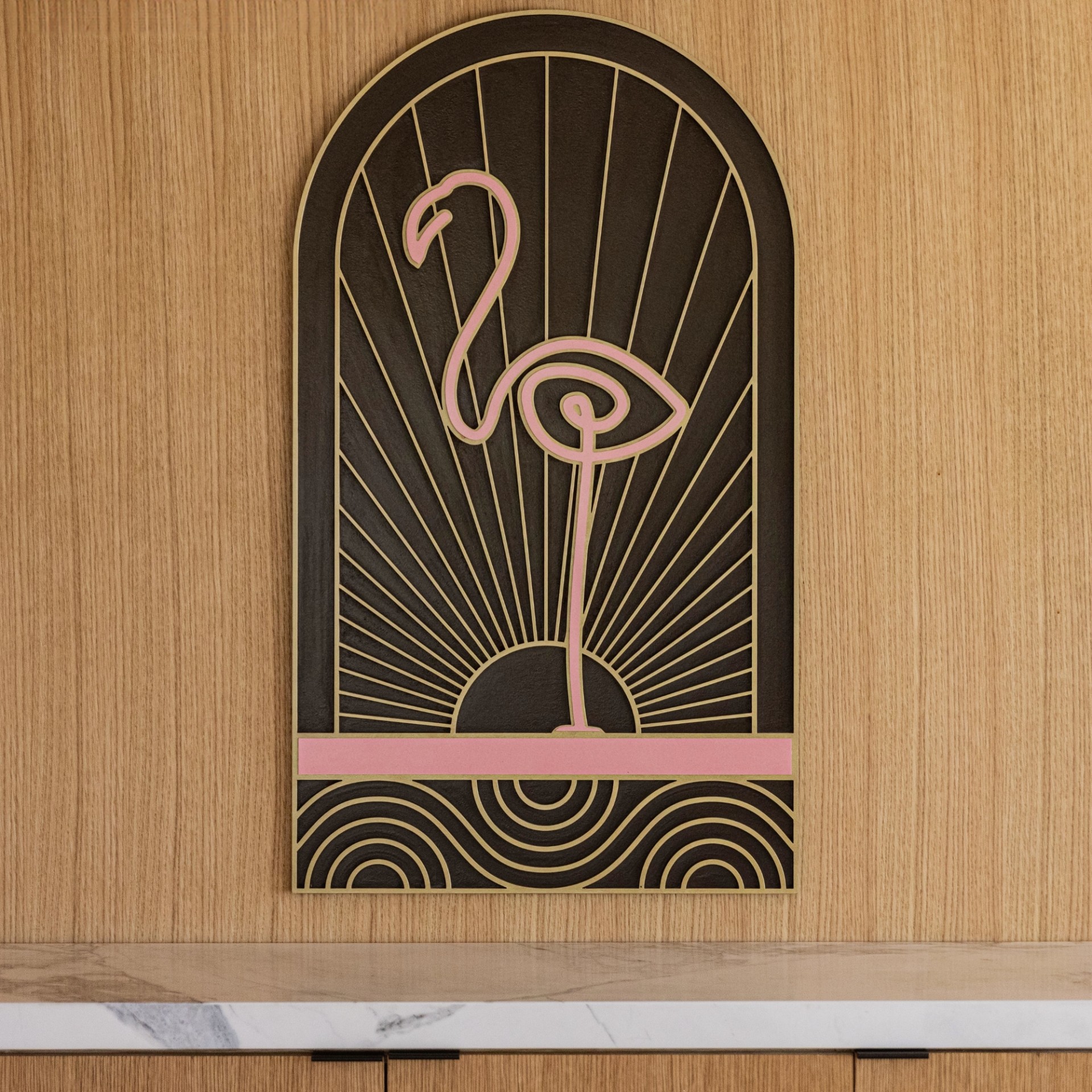 Flamingo Cafe Signage