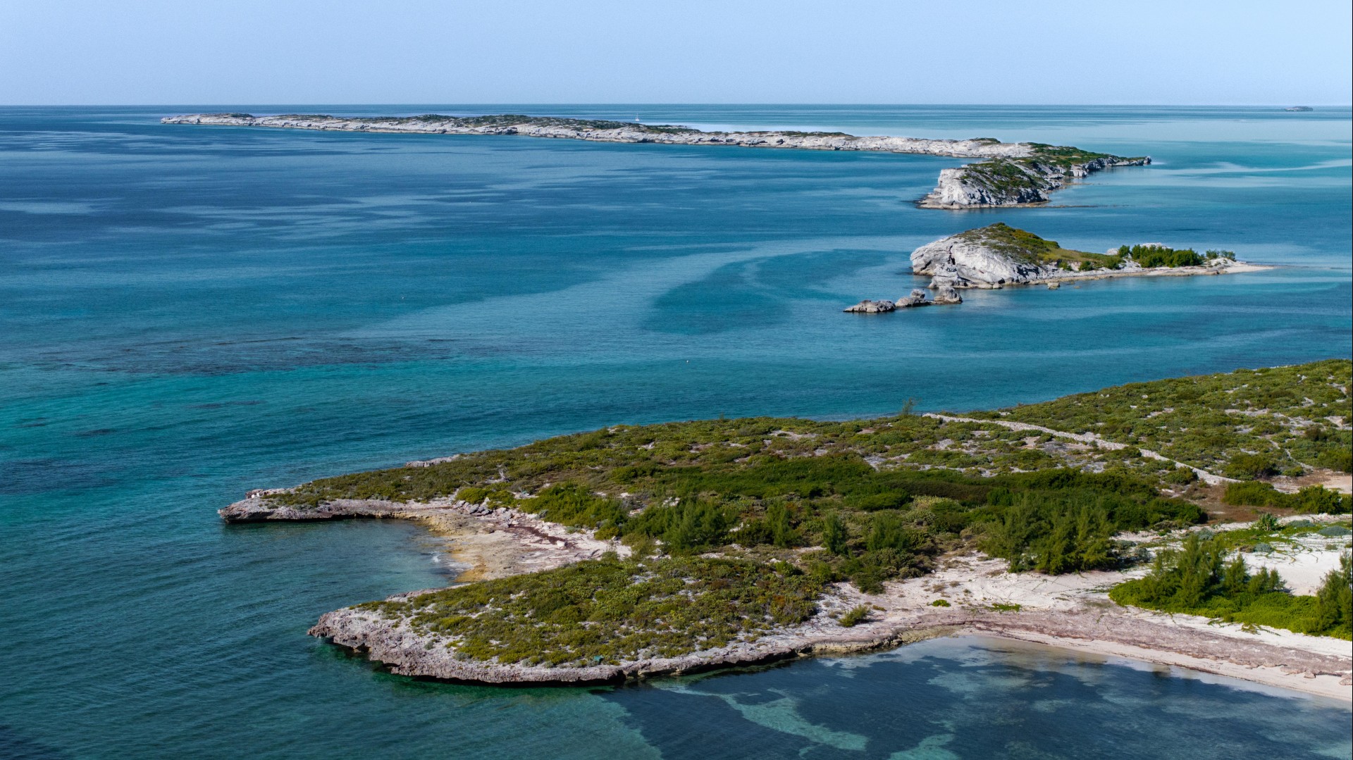 an island in the water