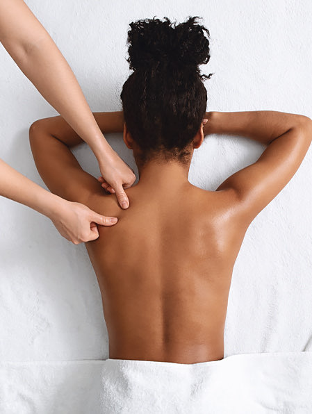 woman getting a massage