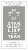 a grey and white sign with a star and a star