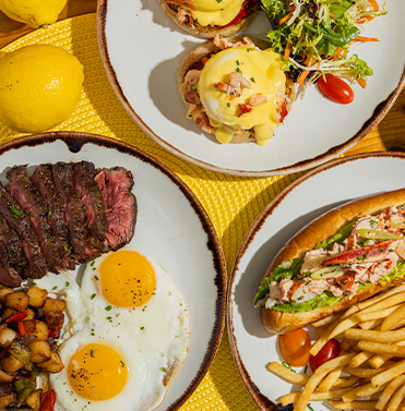 a plate of food on a table