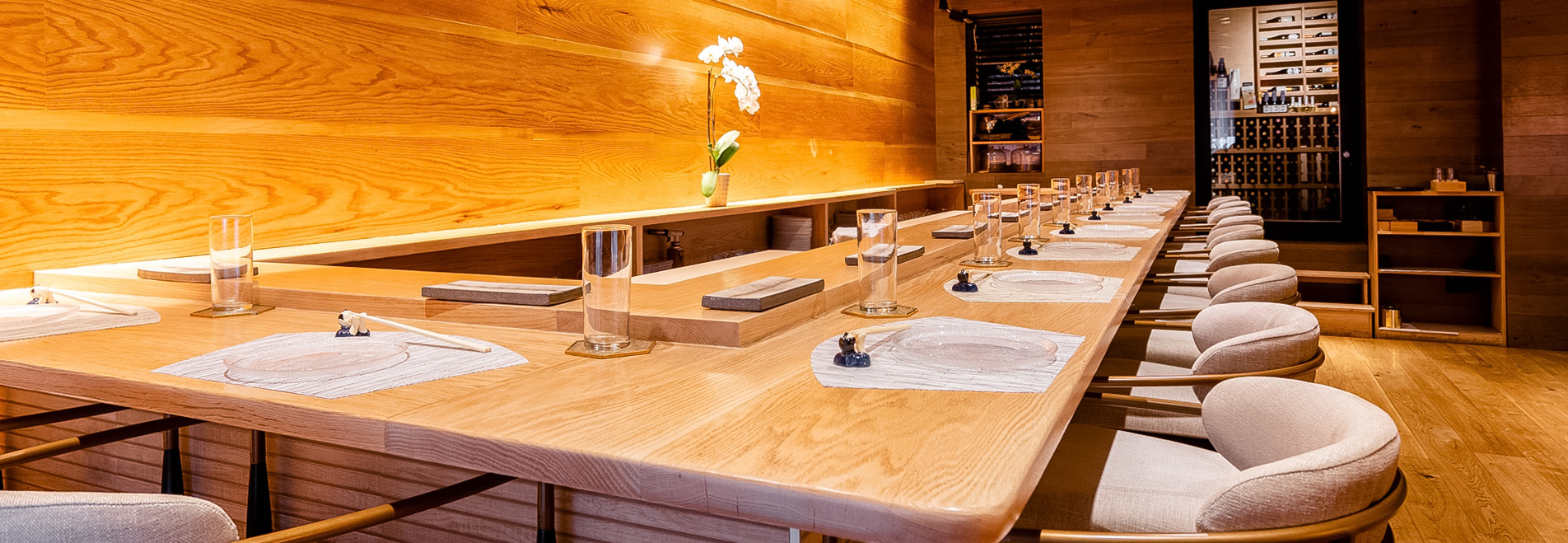 a table with plates and glasses on it