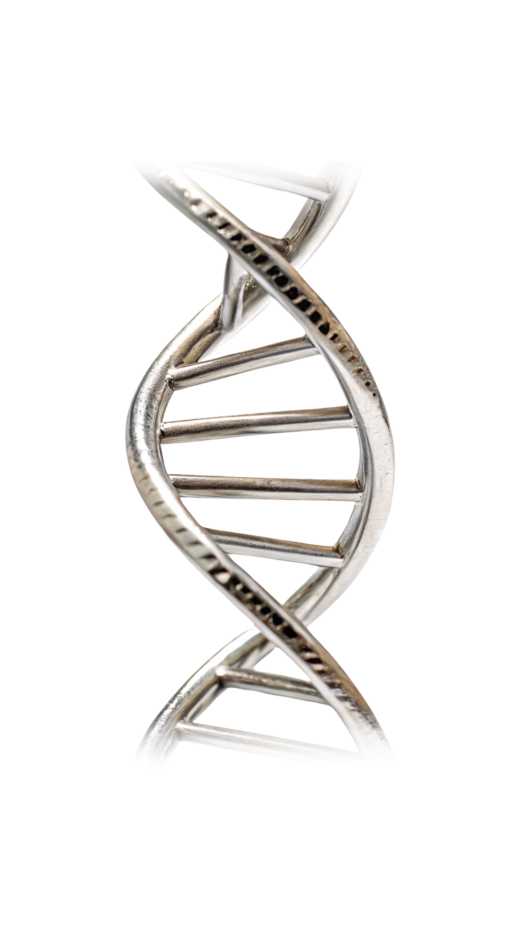 a close up of a dna strand