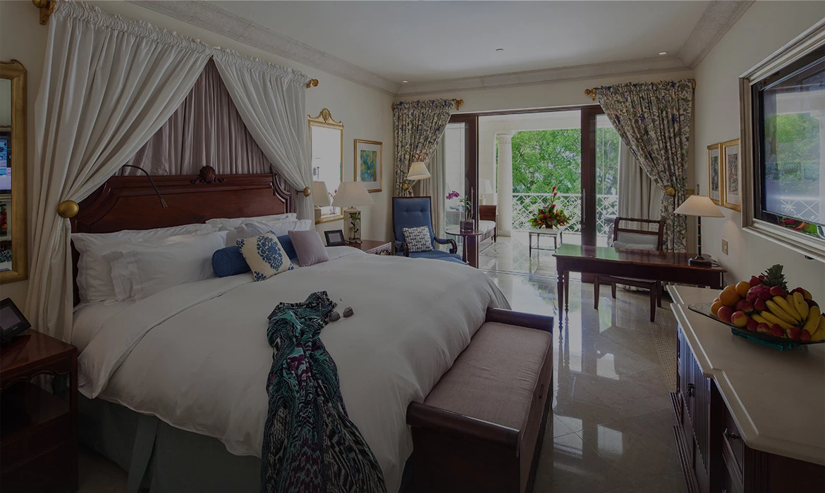 View of large bedroom with open window leading to terrace Preview