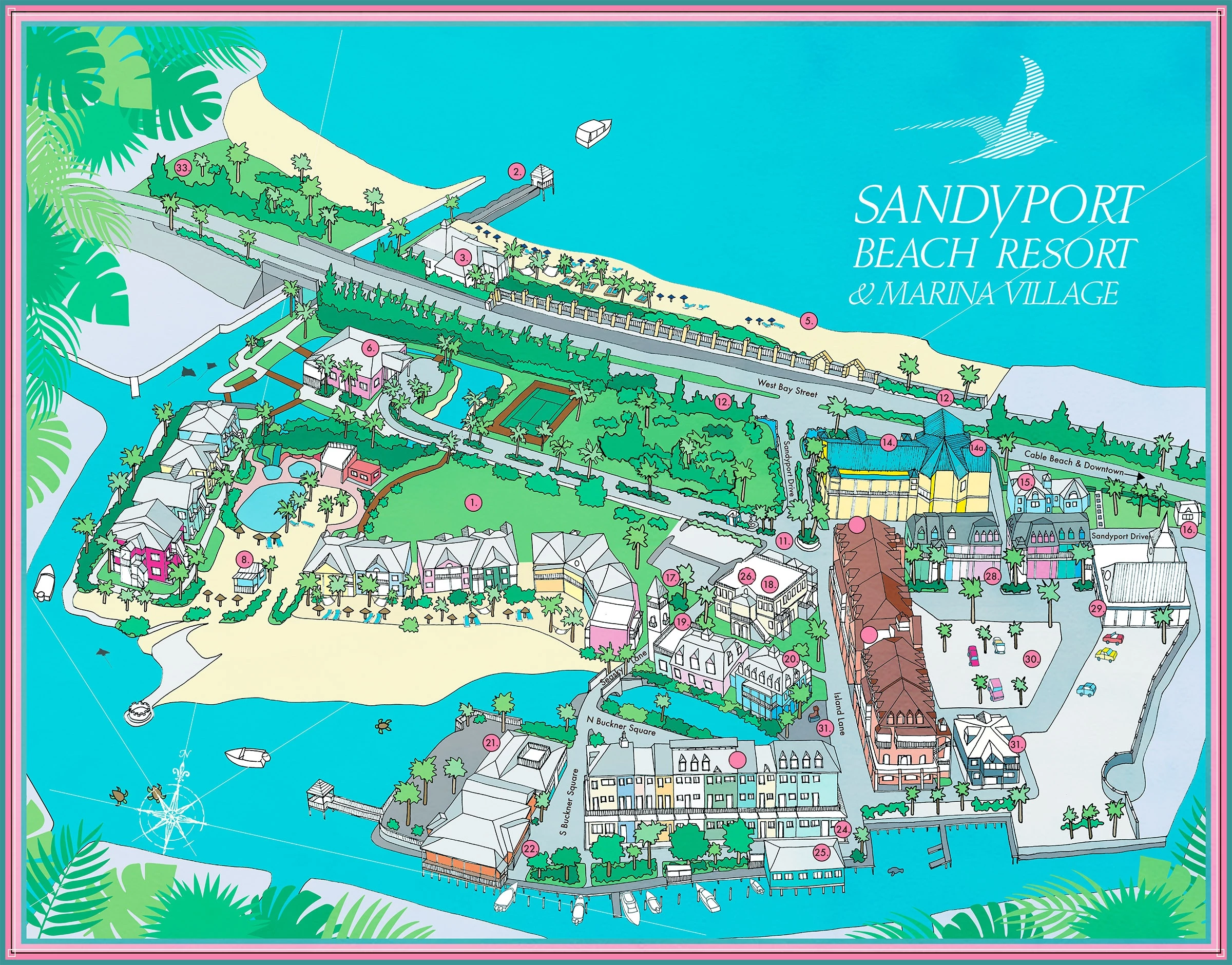 a map of a resort