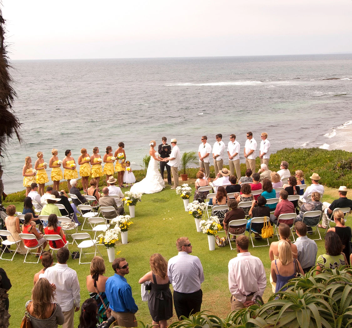 a wedding ceremony on the beach