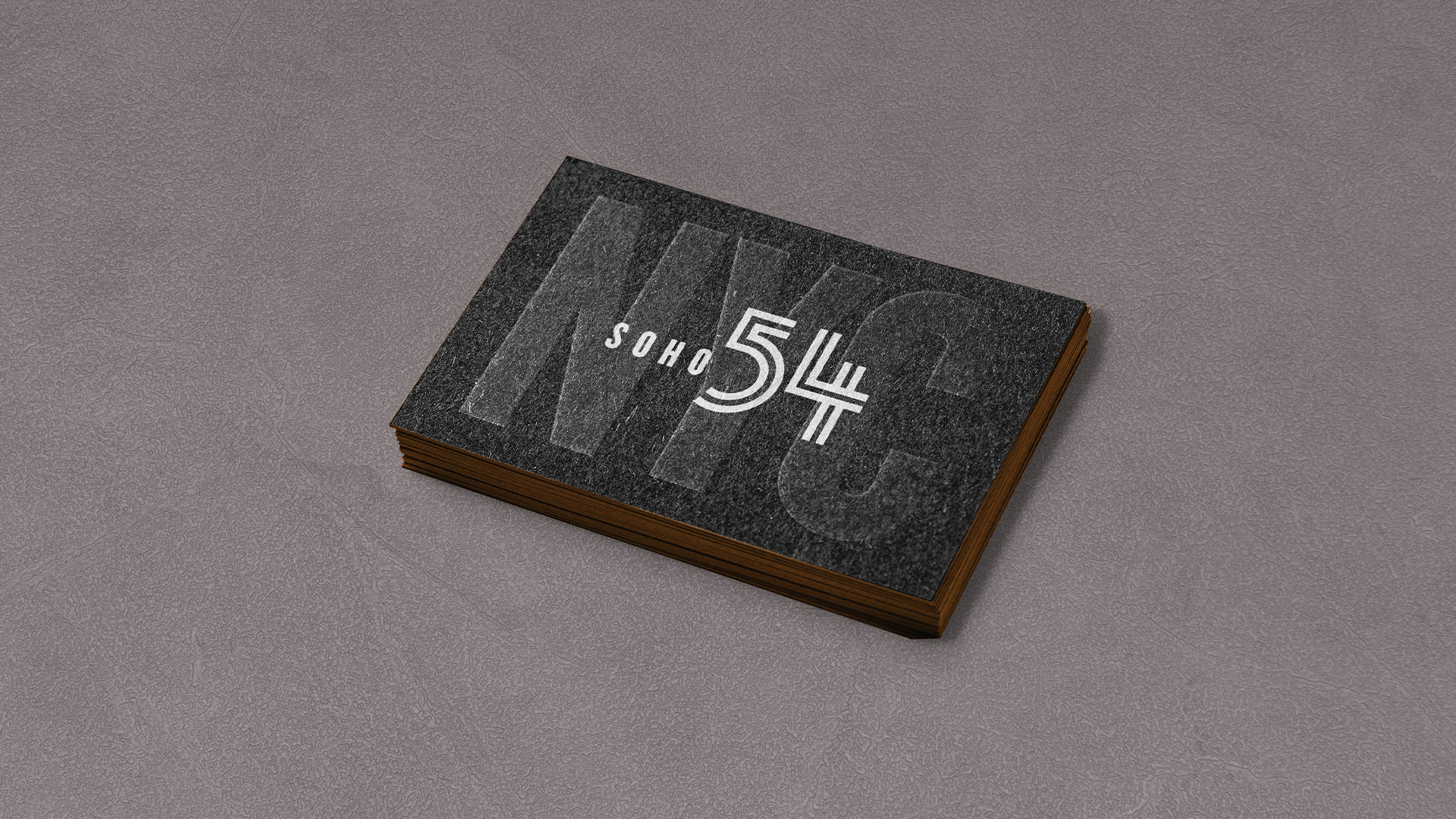 a black and white business card