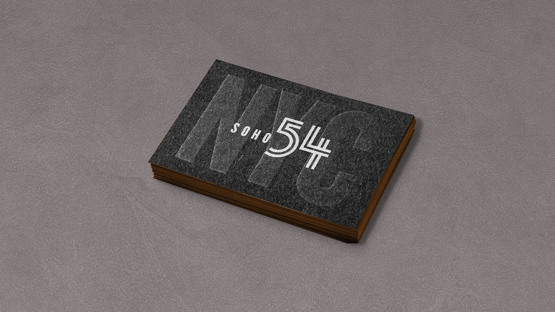 a black and white business card