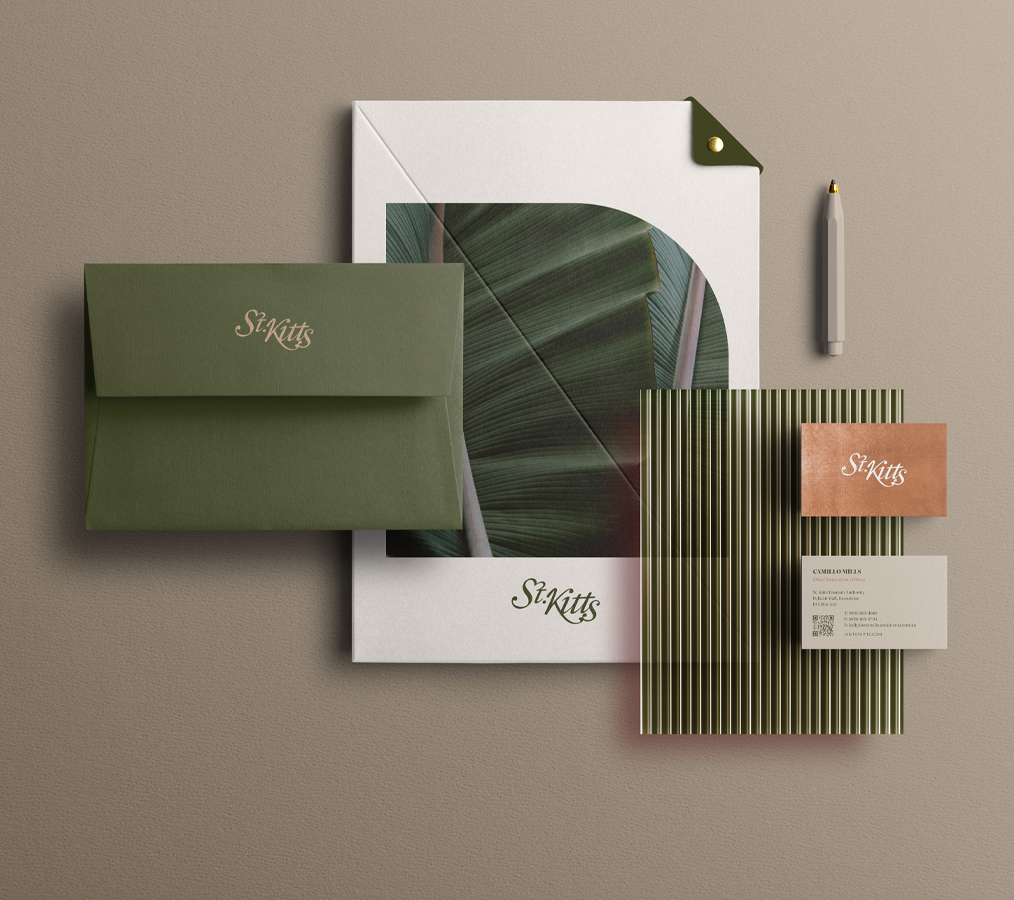 a group of stationery items