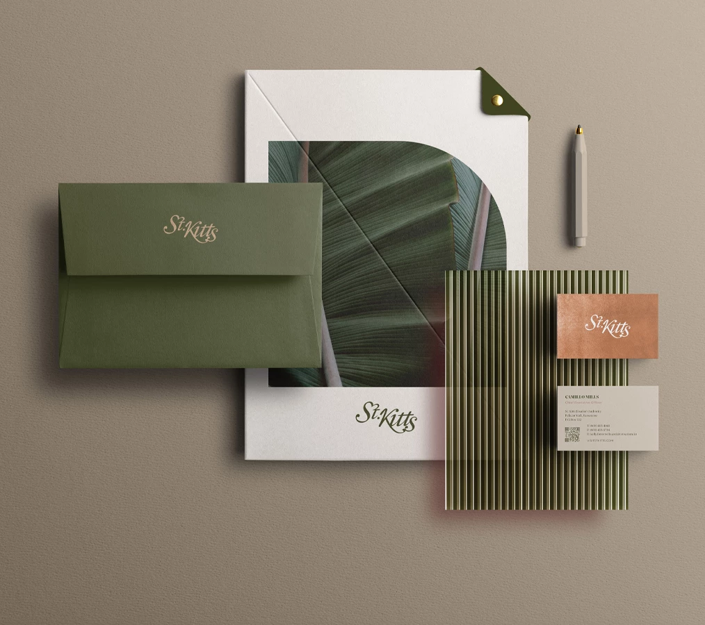 a group of stationery items