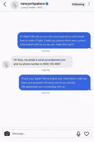 a screenshot of a chat