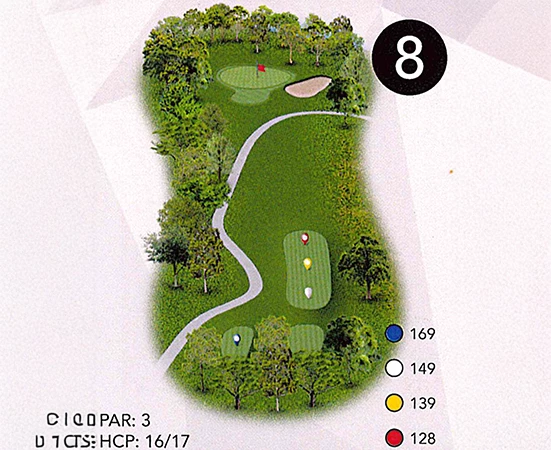 a map of a golf course