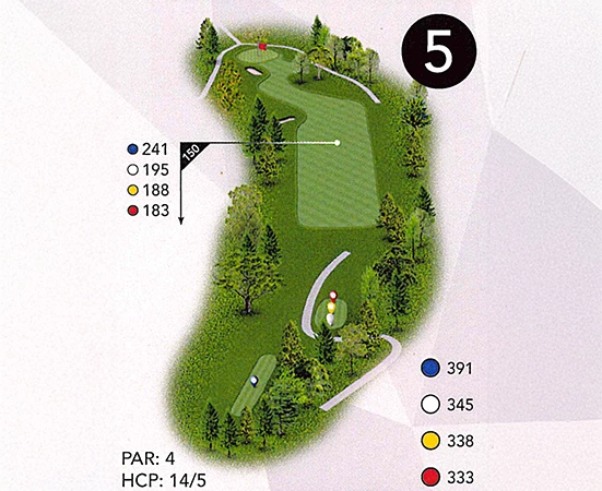 a map of a golf course