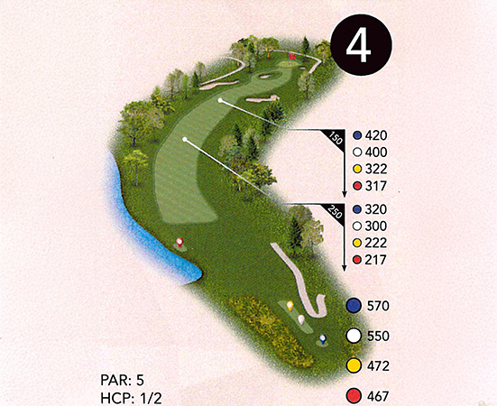 a map of a golf course