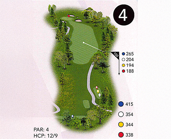 a map of a golf course