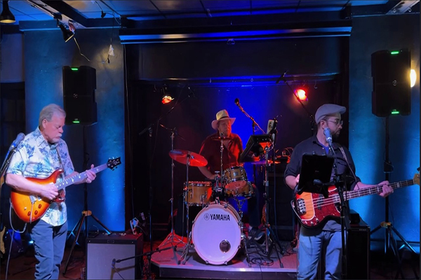 a group of people playing instruments