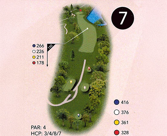 a map of a golf course