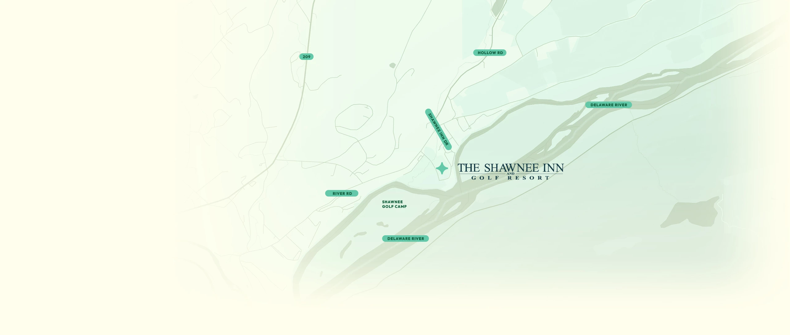 a map of a golf resort